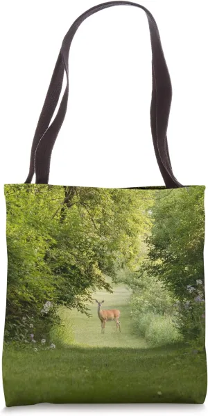 | Deer in Meadow | Doe in the Woods | Animals in Nature Tote Bag