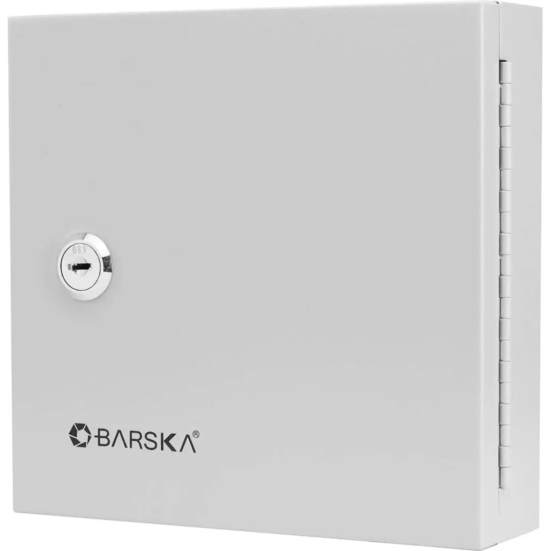10 Capacity Fixed Position Key Cabinet with Key Lock, White Tags | CB13362