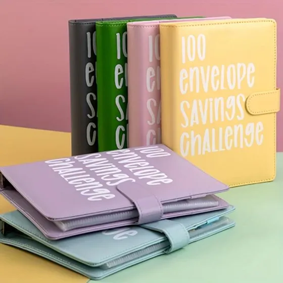 100 Envelope Challenge Binder - Money Saving Book