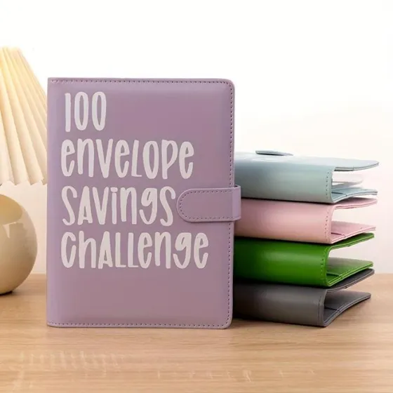 100 Envelope Challenge Binder - Money Saving Book
