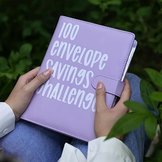 100 Envelope Challenge Binder - Money Saving Book