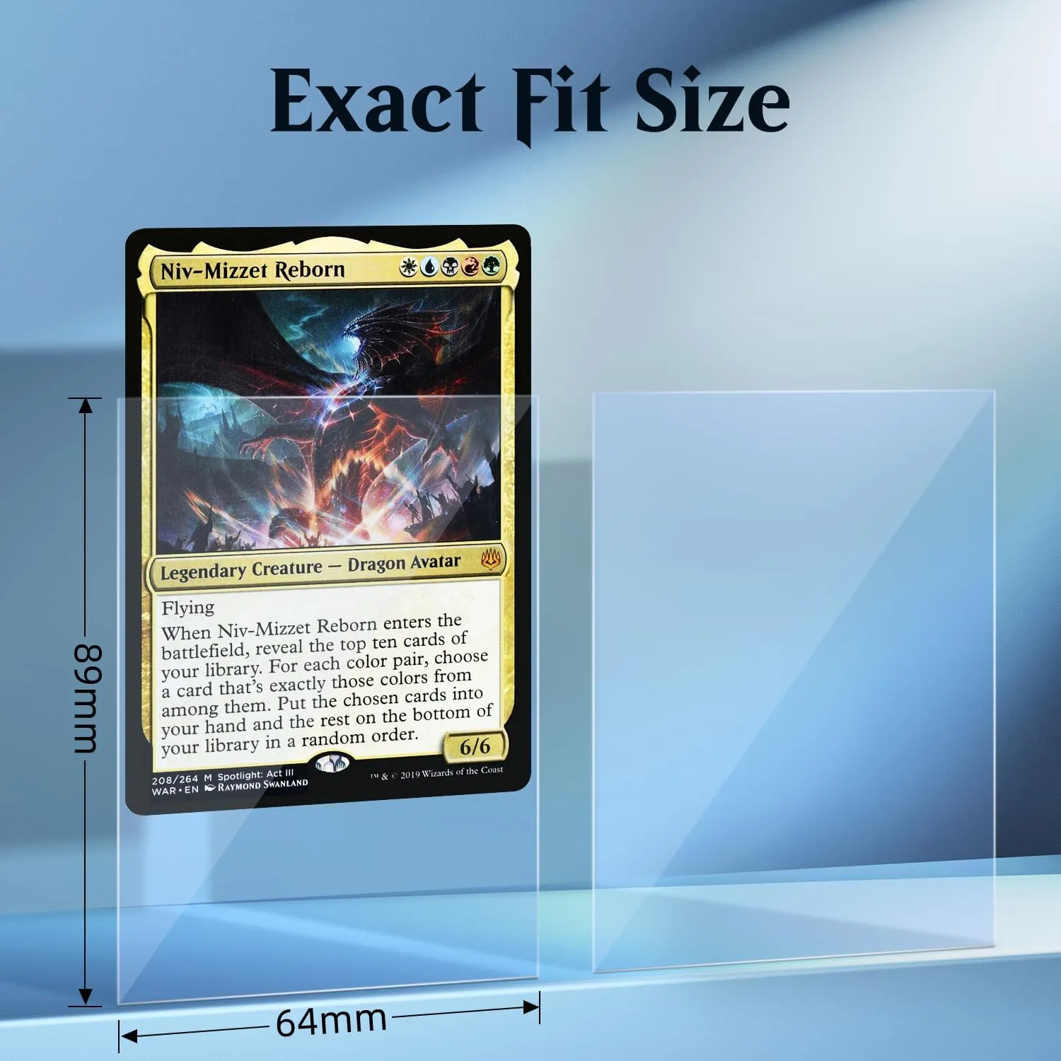 1200 Pack Card Sleeves, Perfect Fit Inner Sleeves Ideal for Double-Sleeving, Crystal Clear Trading Card Sleeve for MTG, PKM, TCG, Compatible with Matte MTG Card Sleeve