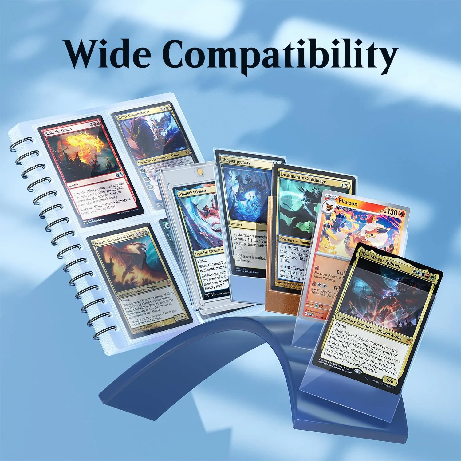 1200 Pack Card Sleeves, Perfect Fit Inner Sleeves Ideal for Double-Sleeving, Crystal Clear Trading Card Sleeve for MTG, PKM, TCG, Compatible with Matte MTG Card Sleeve