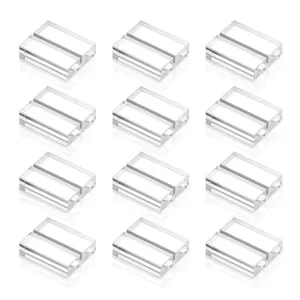 12pcs Acrylic Stands Clear Place Card Holder