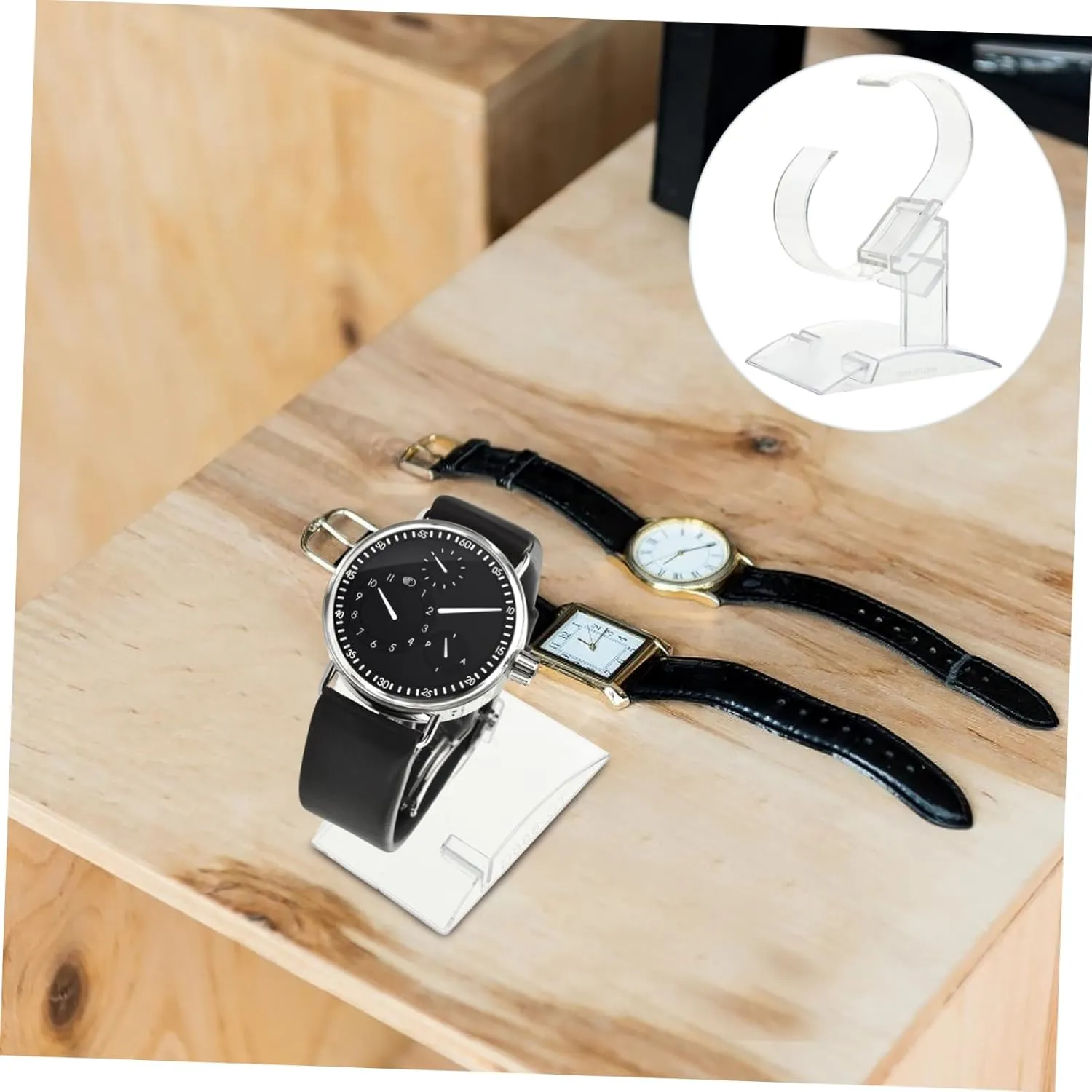 12pcs Watch Holder and Bracelet Display Stand Elegant Organizer for Watches and Jewelry for Dressers and Retail Spaces