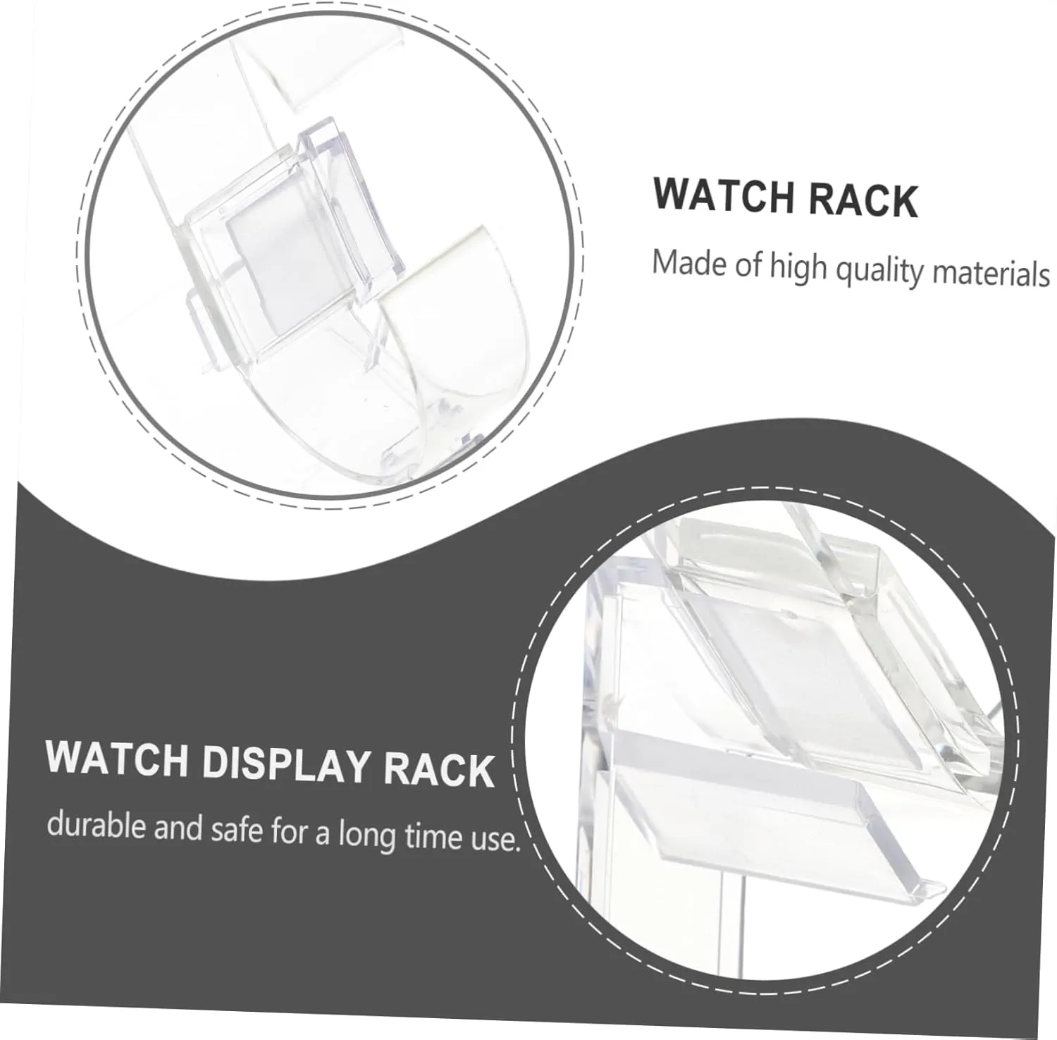 12pcs Watch Holder and Bracelet Display Stand Elegant Organizer for Watches and Jewelry for Dressers and Retail Spaces