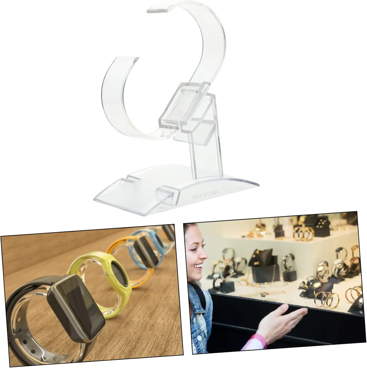 12pcs Watch Holder and Bracelet Display Stand Elegant Organizer for Watches and Jewelry for Dressers and Retail Spaces