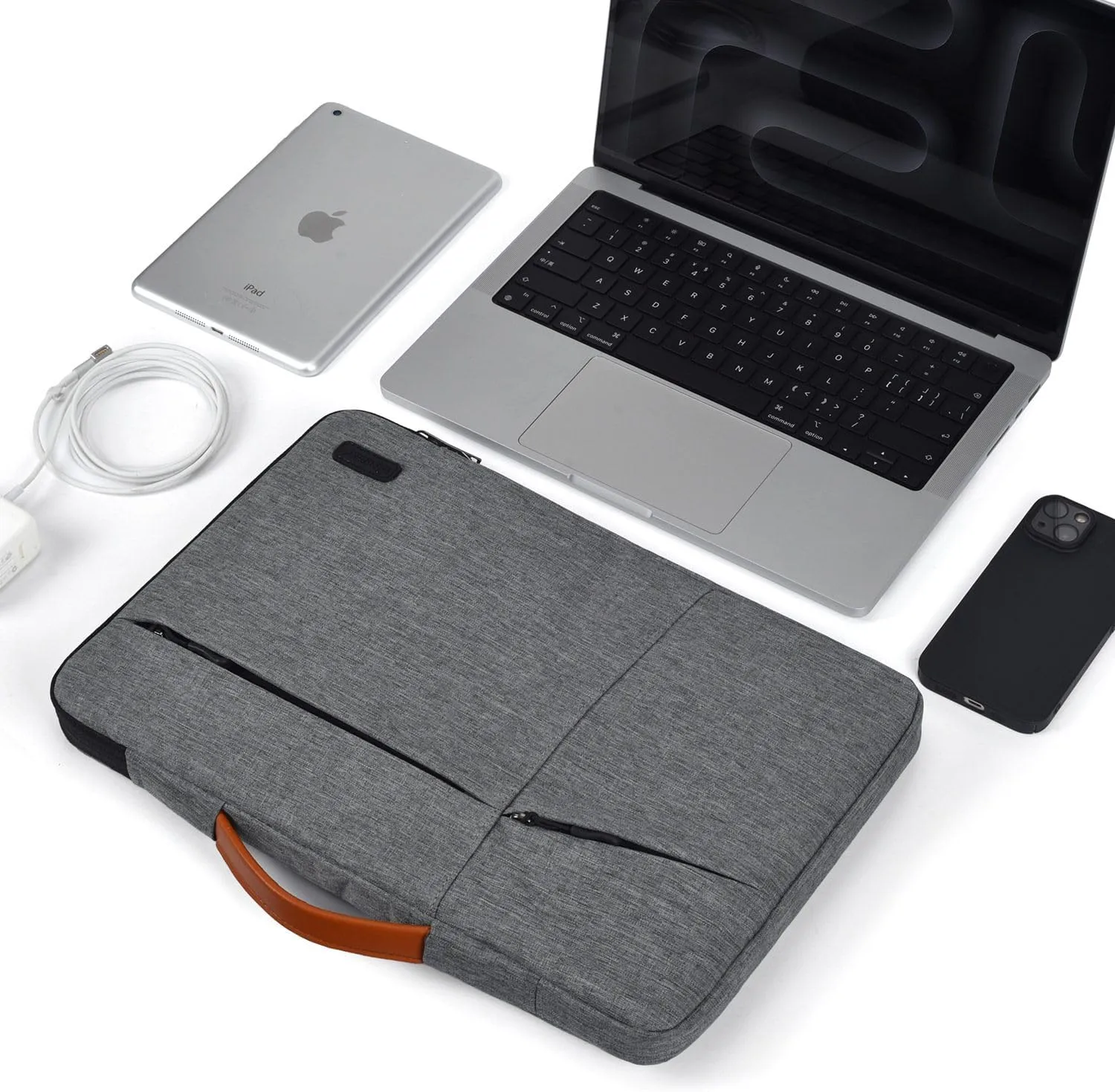 14 Inch Laptop Sleeve Case for HP 14 Laptop/HP Pavilion 14 / EliteBook, Lenovo ideaPad 14, ASUS Vivobook 14, Dell Inspiron 14, 14-in Computer Travel Bag -SpaceGrey