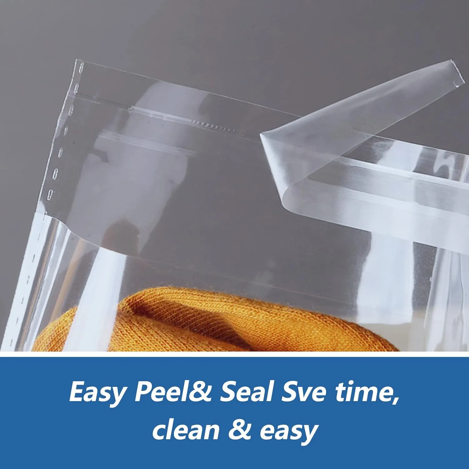 14" x 20" (500 Count) Large Cellophane Bags - Self Sealing Cello Plastic Poly Bags- for Clothing, T-Shirts, Pants