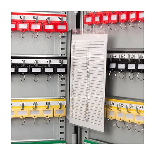 150 Keys Adjustable Key Lock Box Grey
