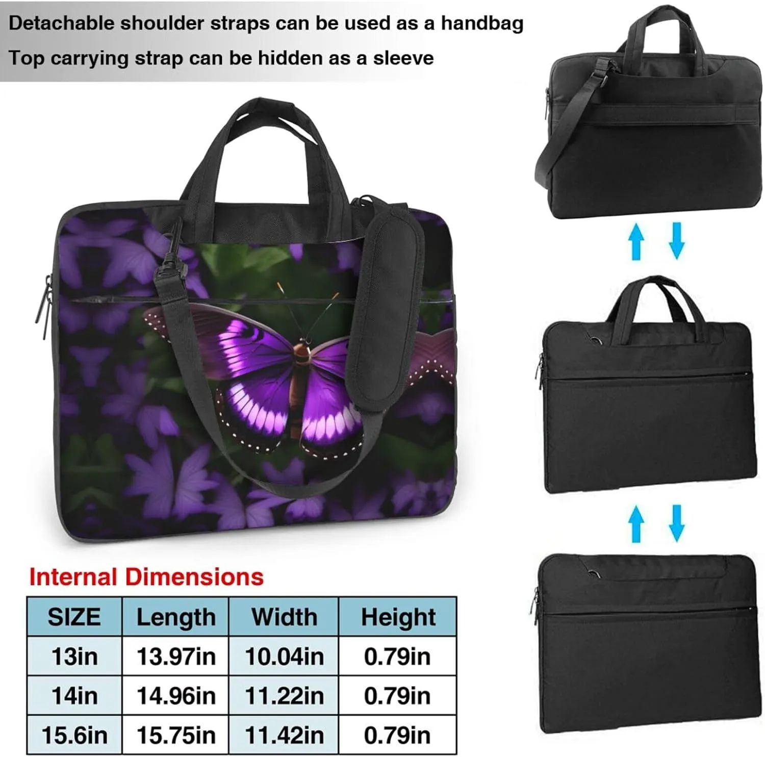 15.6 Inch Laptop Bag - Case with Soft Interior, Multiple Pockets - Ideal, Travel and Business Chicago Reflect
