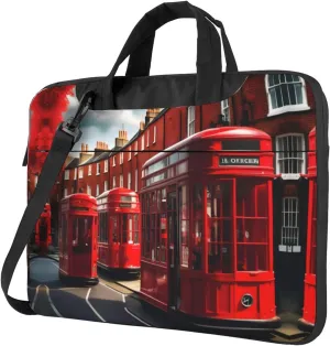 15.6 Inch Laptop Bag - Case with Soft Interior, Multiple Pockets - Ideal, Travel and Business Salmon pattern