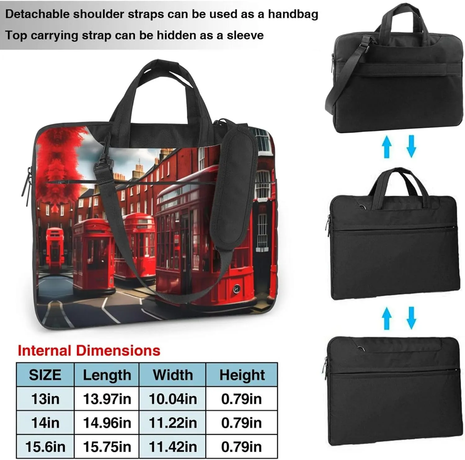 15.6 Inch Laptop Bag - Case with Soft Interior, Multiple Pockets - Ideal, Travel and Business Salmon pattern