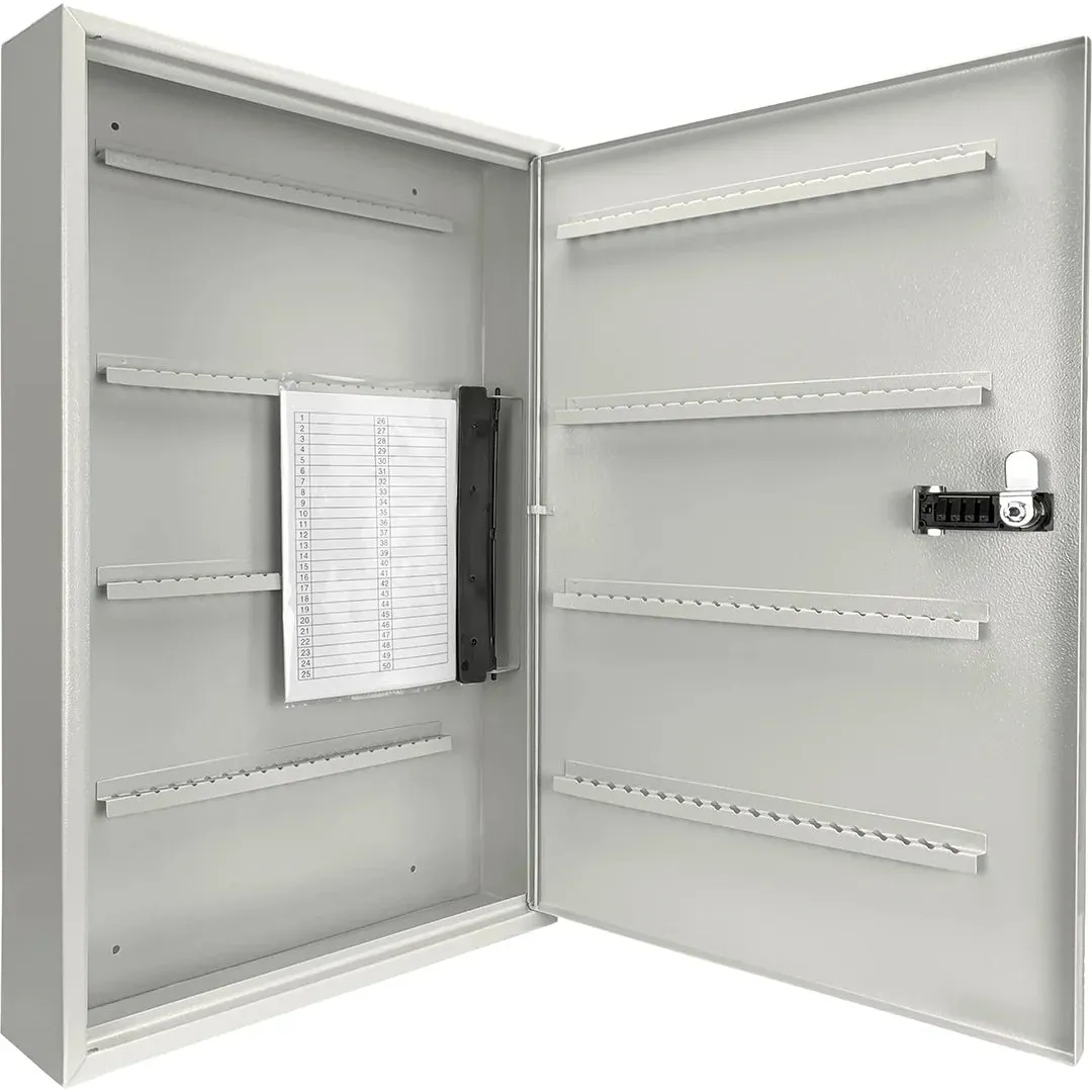 160 Capacity Fixed Position Key Cabinet with Combination & Key Lock, White Tags | CB13602