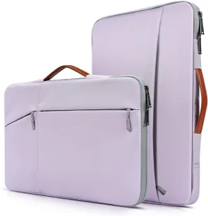 17.3 inch Laptop Sleeve Case Briefcase Bag for HP, Dell, Lenovo, Asus, Acer, MSI 17.3 Waterproof Computer Bag - Purple