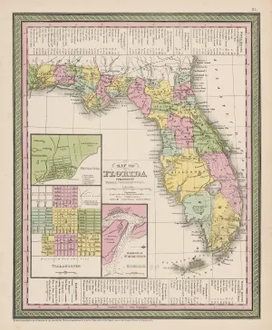 1850 Map of Florida