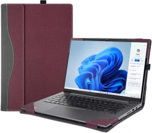 2024 New Laptop Case Cover for 16 inch Lenovo IdeaPad 5 2-in-1 16AHP9 16IRU9 & ThinkPad L16 Gen1 &ThinkPad X1 Extreme Gen5 Gen4,Detachable Notebook PC Sleeve Protective Bag with Pen Holder (Burgundy)