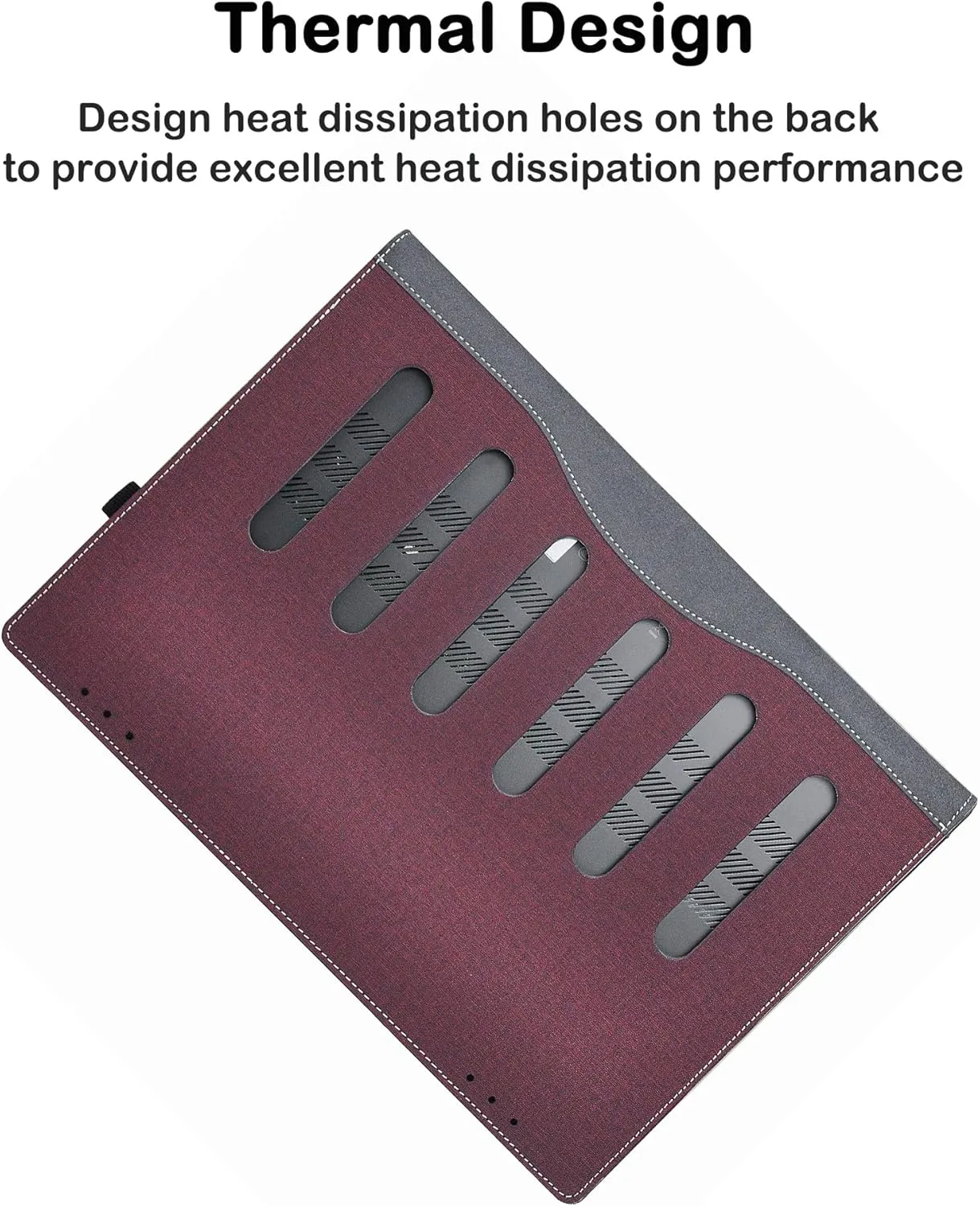 2024 New Laptop Case Cover for 16 inch Lenovo IdeaPad 5 2-in-1 16AHP9 16IRU9 & ThinkPad L16 Gen1 &ThinkPad X1 Extreme Gen5 Gen4,Detachable Notebook PC Sleeve Protective Bag with Pen Holder (Burgundy)