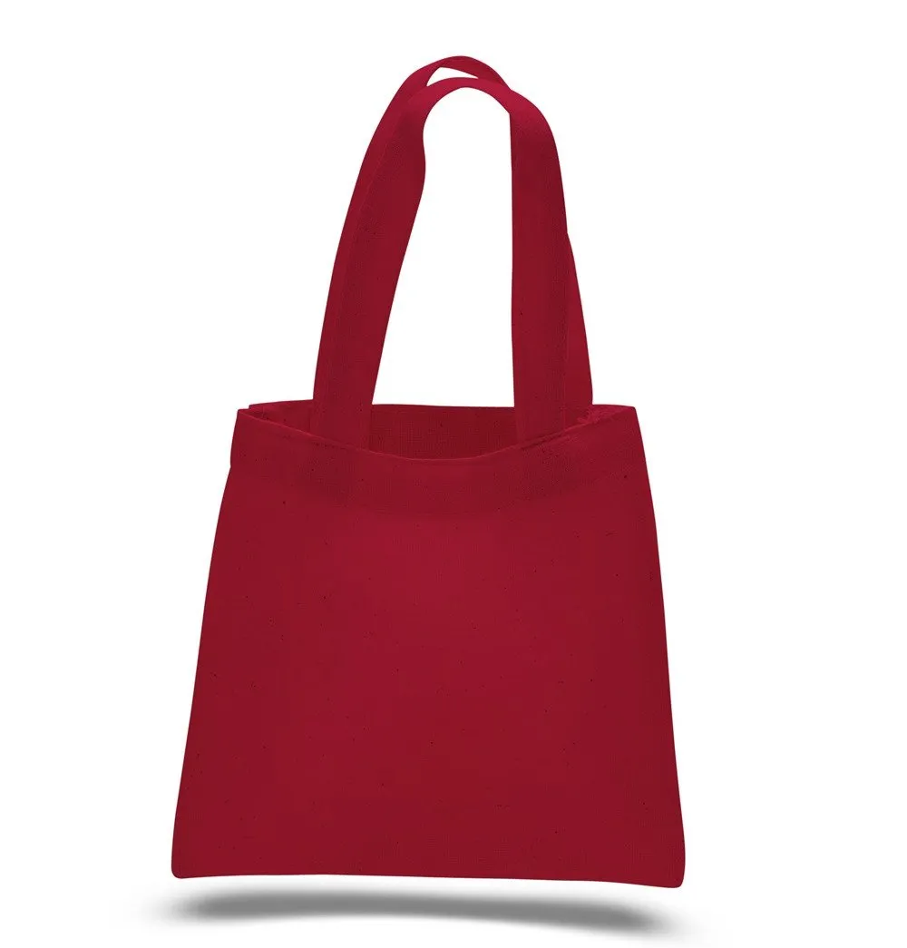 24 ct Mini Cotton 6 in Tote Bags - Pack of 24