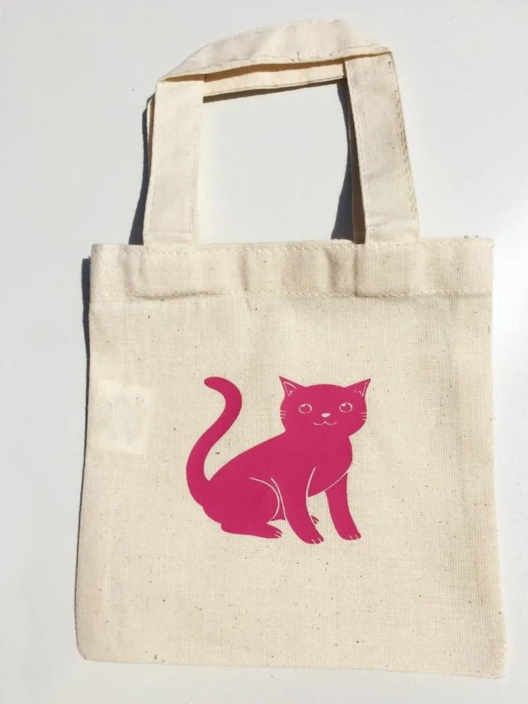 24 ct Mini Cotton 6 in Tote Bags - Pack of 24