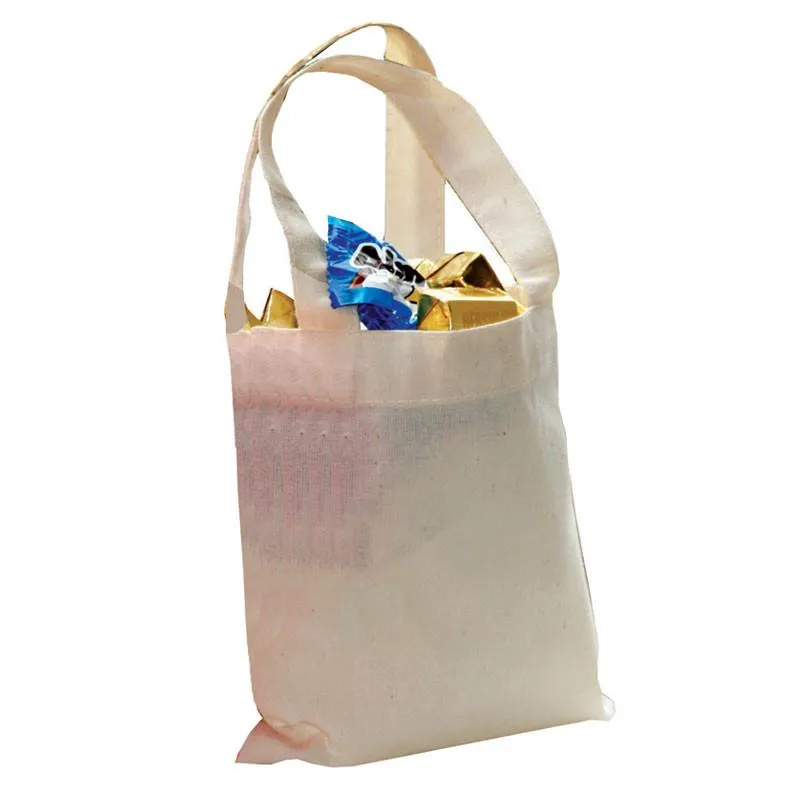24 ct Mini Cotton 6 in Tote Bags - Pack of 24