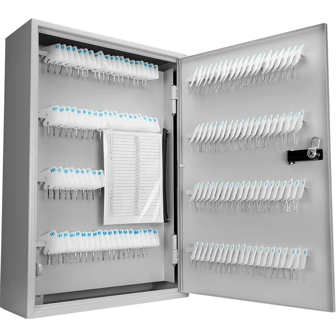 240 Capacity Fixed Position Key Cabinet with Combination & Key Lock, White Tags | CB13600