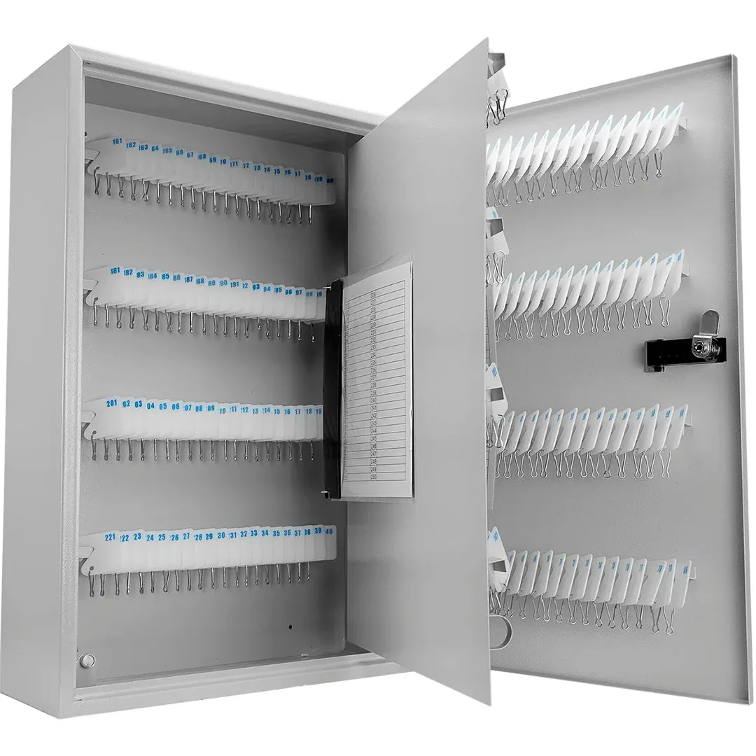 240 Capacity Fixed Position Key Cabinet with Combination & Key Lock, White Tags | CB13600