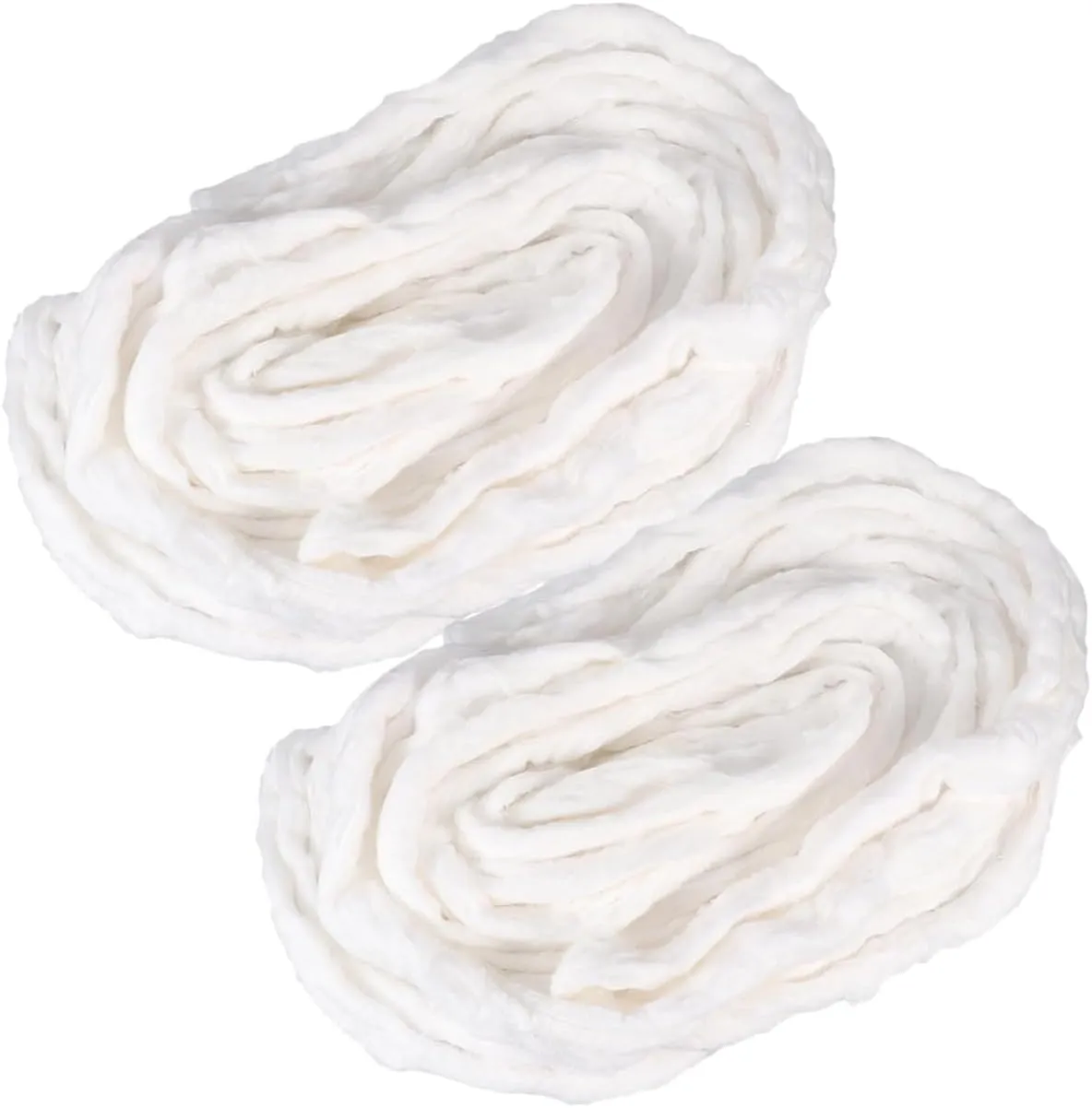 2bags Cotton Beauty Coils of Soft and Smooth Roll Cotton for Makeup Nail Art and Salon Use Lightweight Skin-Friendly Strips for Cleansing and Hair Styling