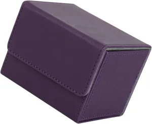 2pcs Box Cards Case Playing Card Holders Pu Case Compact Storage Box for Decks
