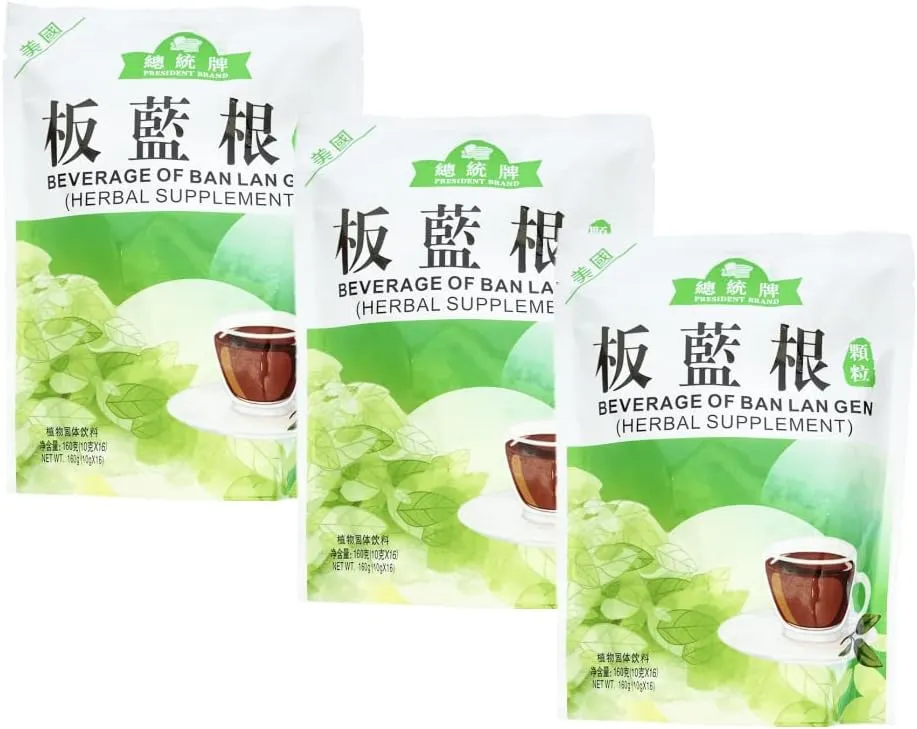 3 Bags President Brand Ban LAN Gen Herbal Tea (16 Packets)