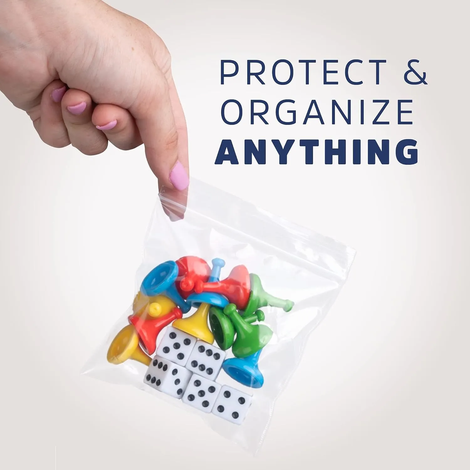 3 X 3 inches, 2 Mil Clear Reclosable Zip Bags, Case of 1000 GPI Brand