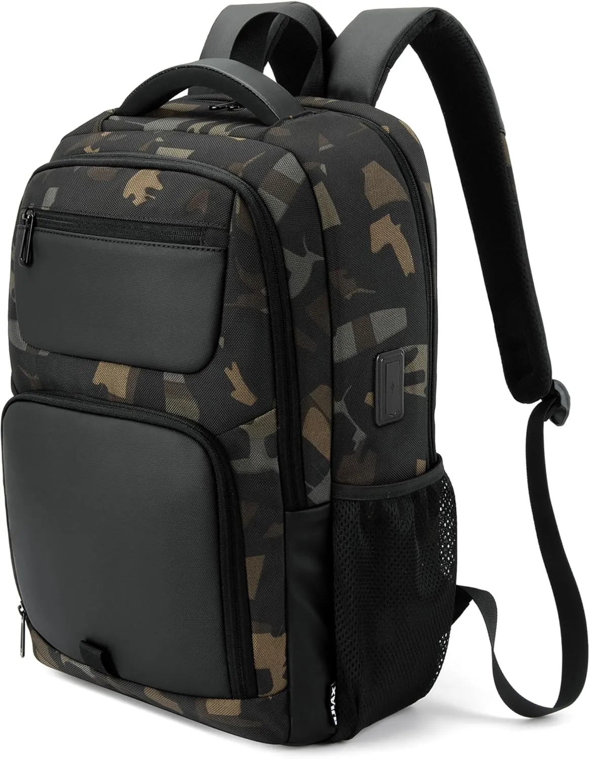 35L Travel Laptop Backpack for Men, High Tech Business Backpack with USB Charging Port and Ergonomic Design, Water Repellent Work College Computer Backpack Fits 15.6 Inch Tablet, Notebook
