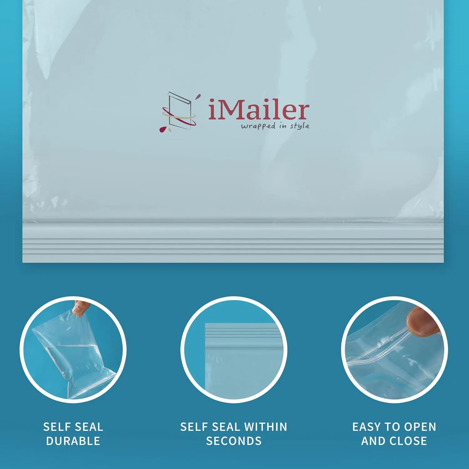 3" x 5", 4" x 6", 5" x 7", 6" x 9" (100 CT each) 2 Mil Clear Plastic Reclosable Zip Poly Bags with Resealable Lock Seal Zipper