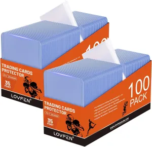 400 Top Loads for Trading Cards – Hard Plastic Holders & Penny Sleeves, 3" x 4" Acid-Free Protectors for Sports and Collectible Cards – Durable, Clear Storage & Display Sleeves