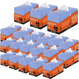 4000 Toploaders for Cards & Penny Sleeve 35PT Hard Plastic Card Sleeves 3x4 Baseball Card Protector Holders for TCG Sports Football Collectible Trading Cards