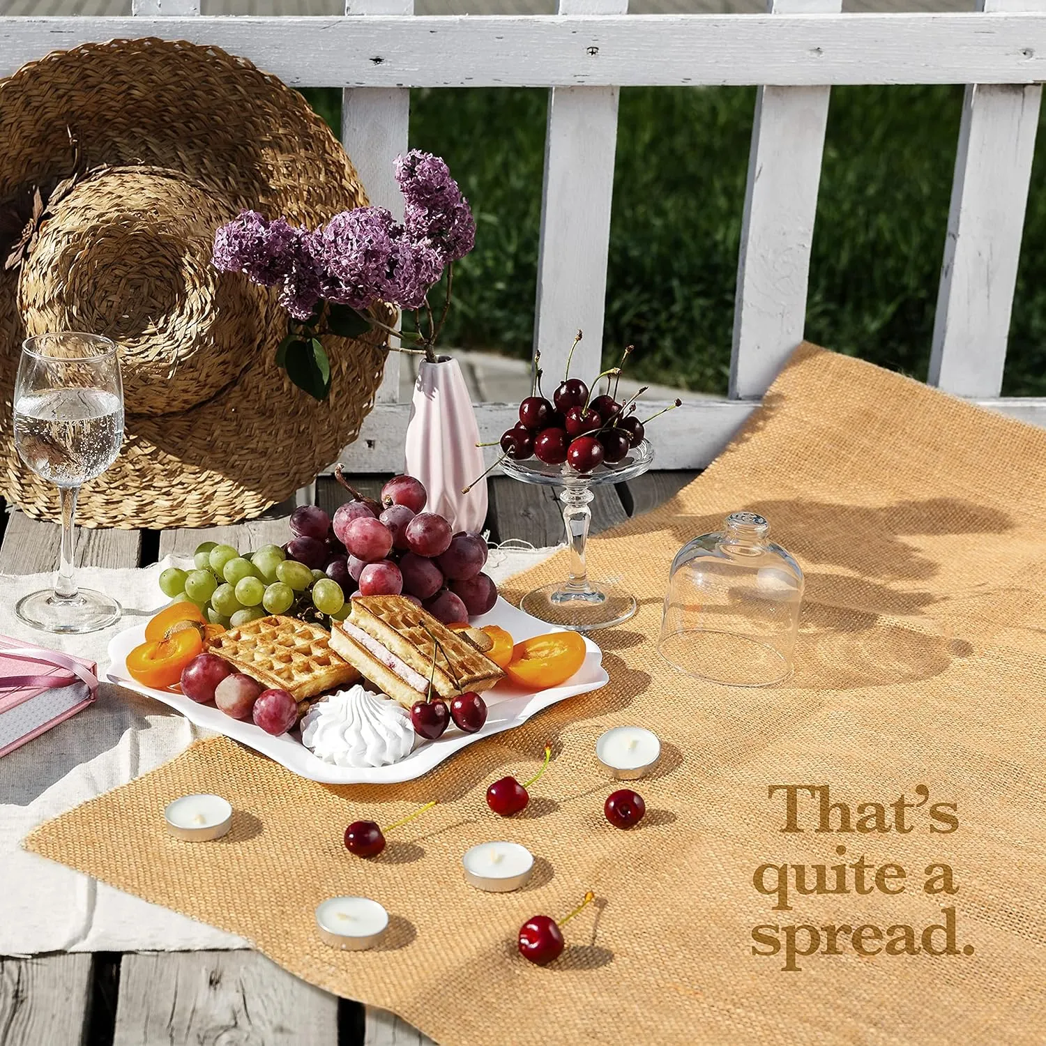 40" x15 Feet Gardening Burlap Roll - Multipurpose Natural Burlap Fabric, High Density Jute Fiber Material for Decorations, Center Pieces for Home, Rustic Party Décor