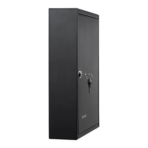 42 Key Adjustable Key Lock Box Black