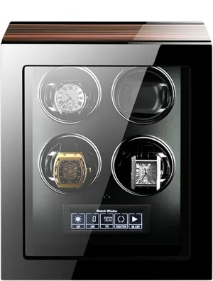 4/6/9 Watch Winder for Automatic Watches with LED Backlight LCD Touch Screen Display Remote Control for Men Women Gift Watch Winder for Automatic Watches