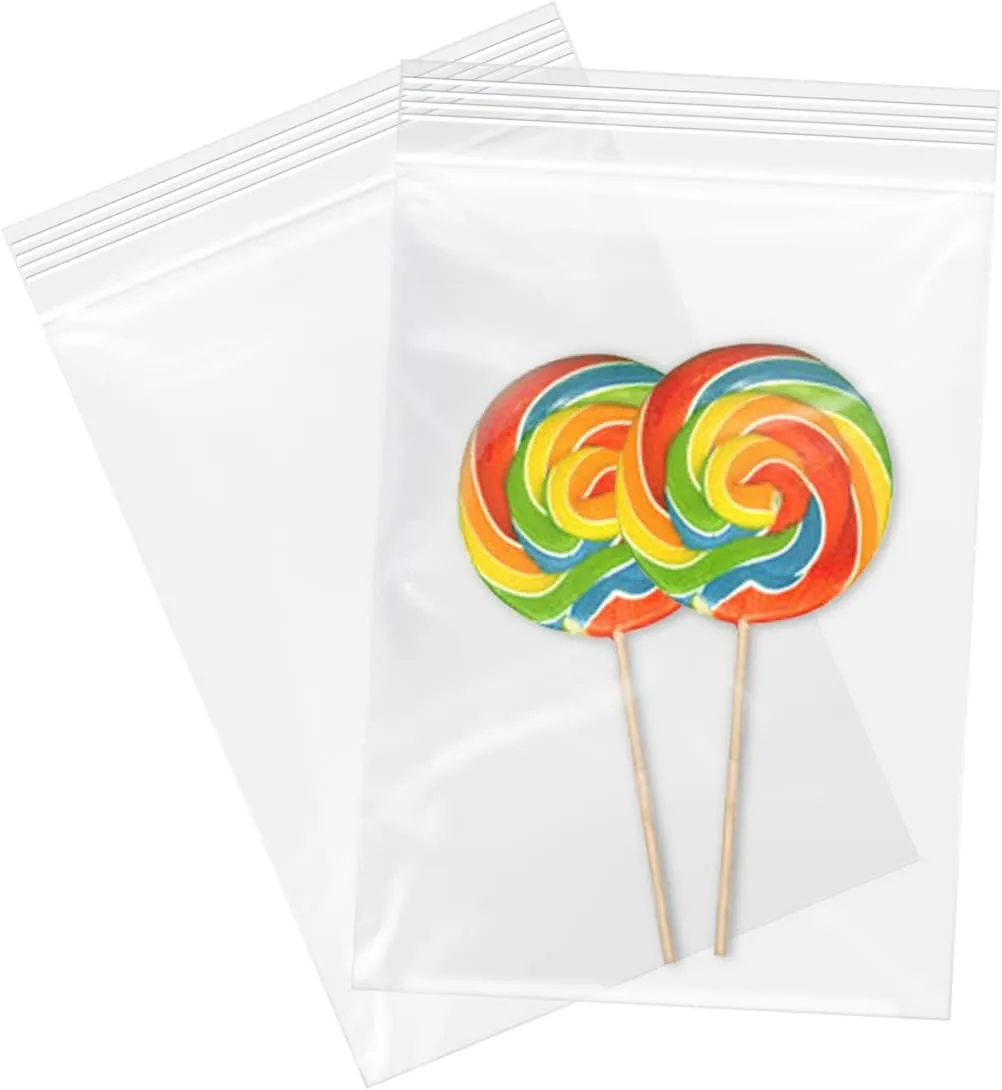 4" x 6"(1000 Count) Small Zip Bags - 2 Mil Clear Plastic Reclosable Zipper Bags for Photo, Jewelry, Bakery, Treats, Party Favors