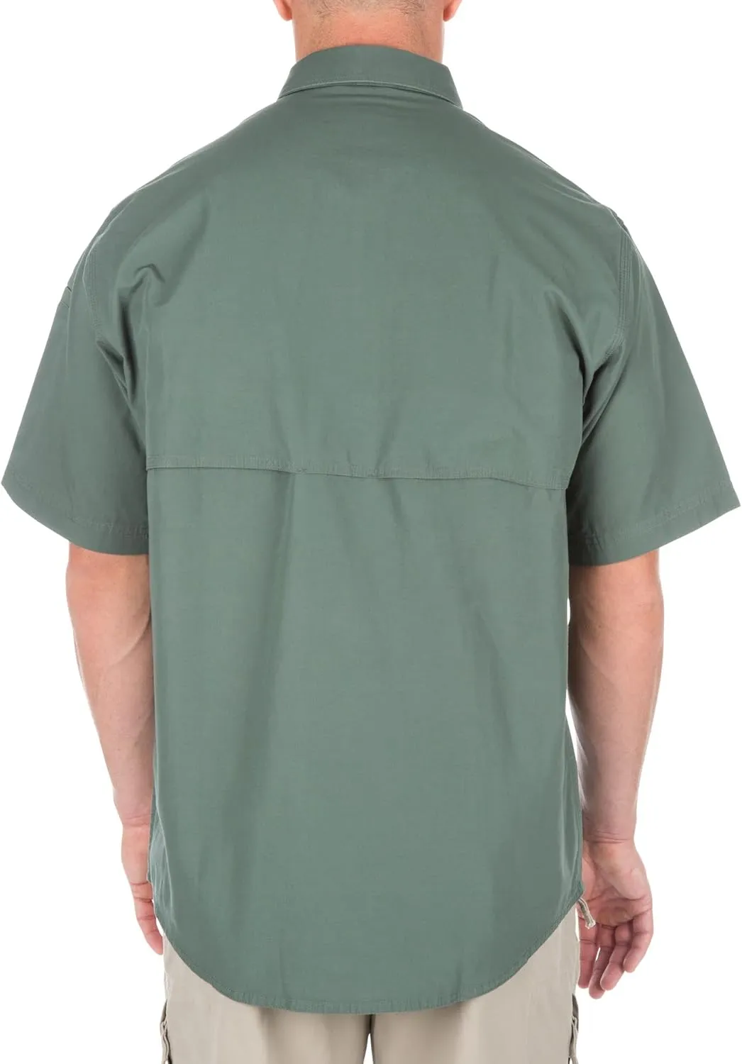 5.11 Tactical Men's Short Sleeve Low Profile Design Button Up Polo Shirt, Cotton Fabric, Style 71152