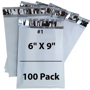 6X9 Inches Poly Mailers LDPE #1 Shipping Envelopes