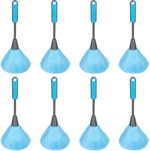 8PCS 10 Inch Mini Feather Dusters for Cleaning, Small Microfiber Delicate Duster Laptop Computer Keyboard Electrostatic Cleaning Duster Washable, Screen Static Dusting Wand