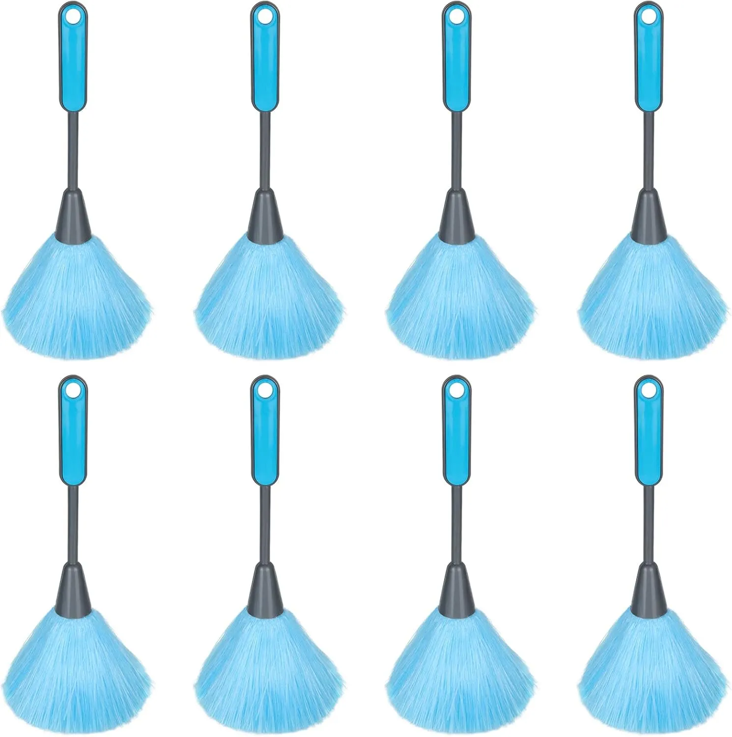 8PCS 10 Inch Mini Feather Dusters for Cleaning, Small Microfiber Delicate Duster Laptop Computer Keyboard Electrostatic Cleaning Duster Washable, Screen Static Dusting Wand