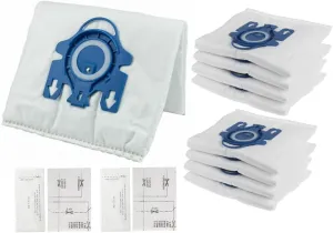 9 Pack Airclean GN 3D Vacuum Cleaner Bags Compatible with Miele Classic C1, Complete C1, Complete C2, Complete C3, S227/S240, S270,S400,S2,S5,S8 Series Canister PS03 (9 Dust Bags   2 Set Filters)