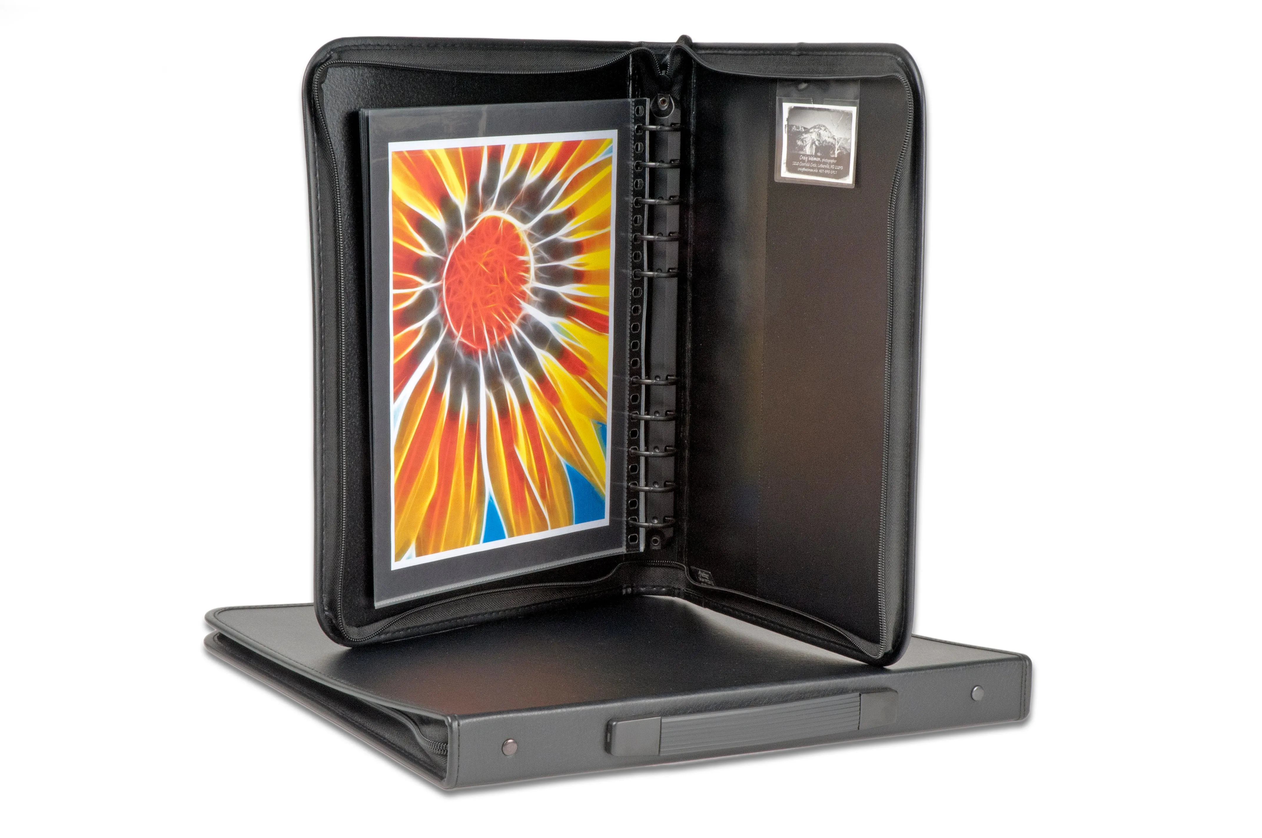 9.5"x12.5" Professional Model Portfolio Book - Modeling Photography Portfolio Case