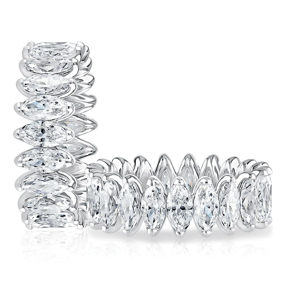 A. Jaffe Marquise Diamond Eternity Ring in White Gold
