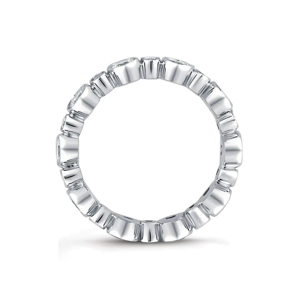 A. Jaffe Metropolitan Eternity Diamond Wedding Band in White Gold