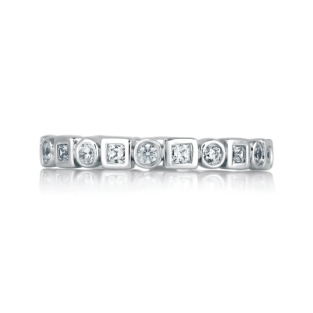 A. Jaffe Metropolitan Eternity Diamond Wedding Band in White Gold