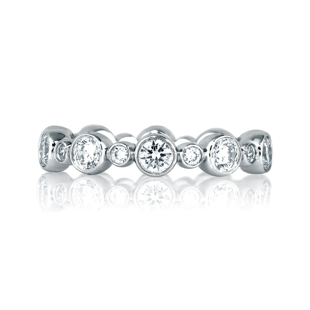 A. Jaffe Metropolitan Eternity Diamond Wedding Band in White Gold
