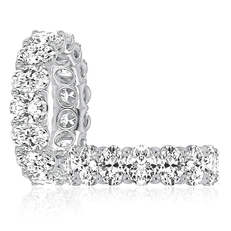 A. Jaffe Oval Diamond Eternity Ring in White Gold